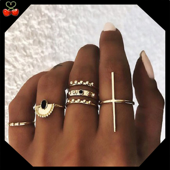 Mary's Cherries Boutique Jewelry - 🍒 Egypian 6 Piece Ring Set
